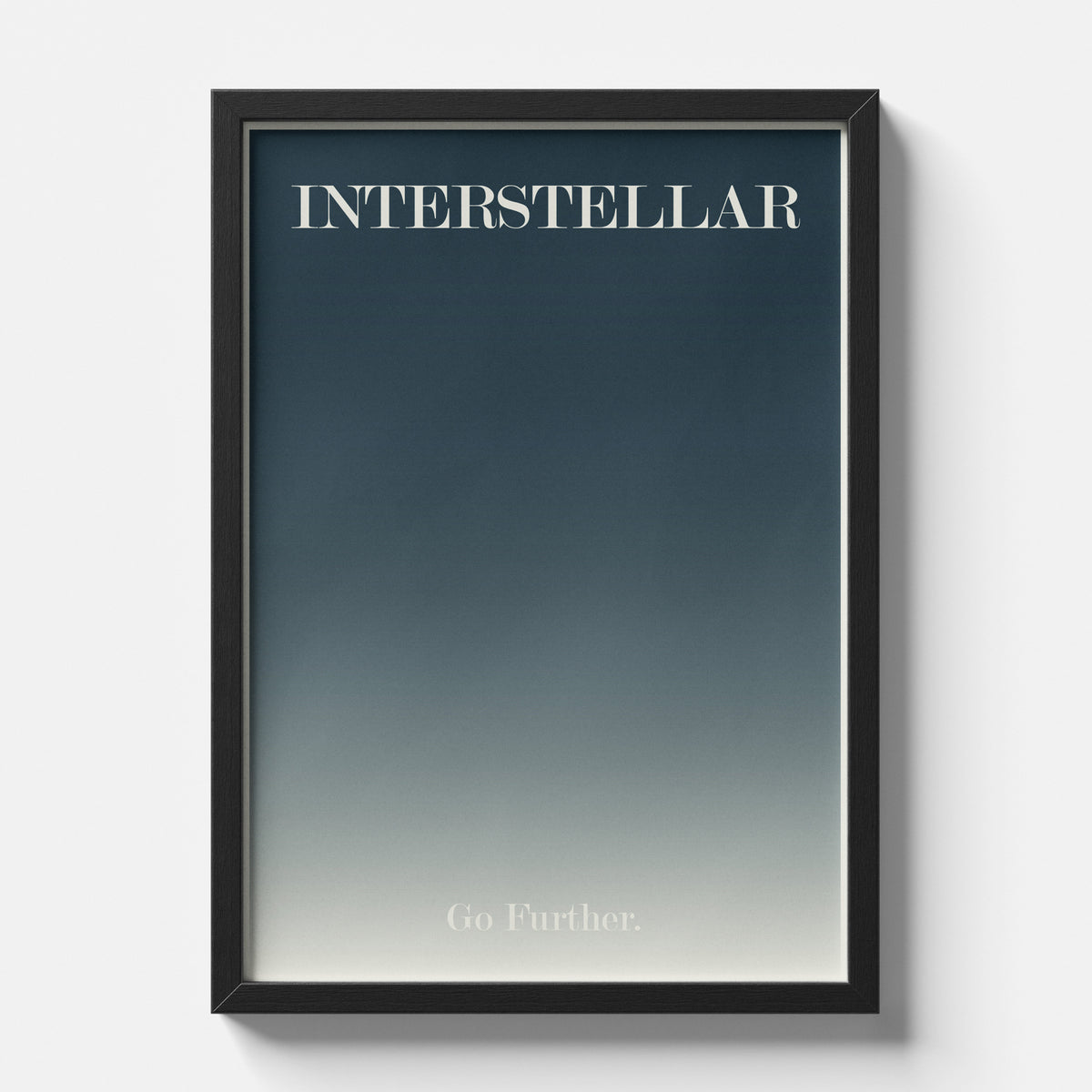 Interstellar Minimal Typography Space Poster