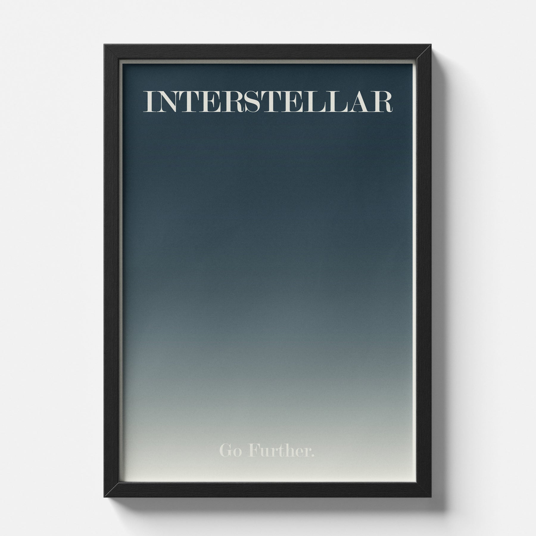 Interstellar Minimal Typography Space Poster