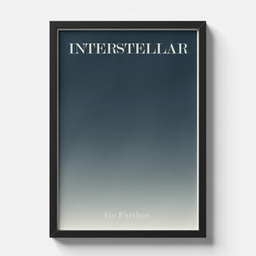Interstellar Minimal Typography Space Poster