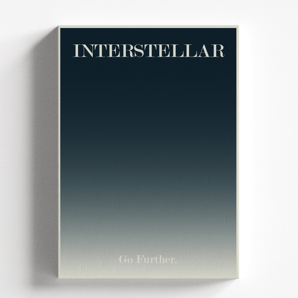 Interstellar Minimal Typography Space Poster