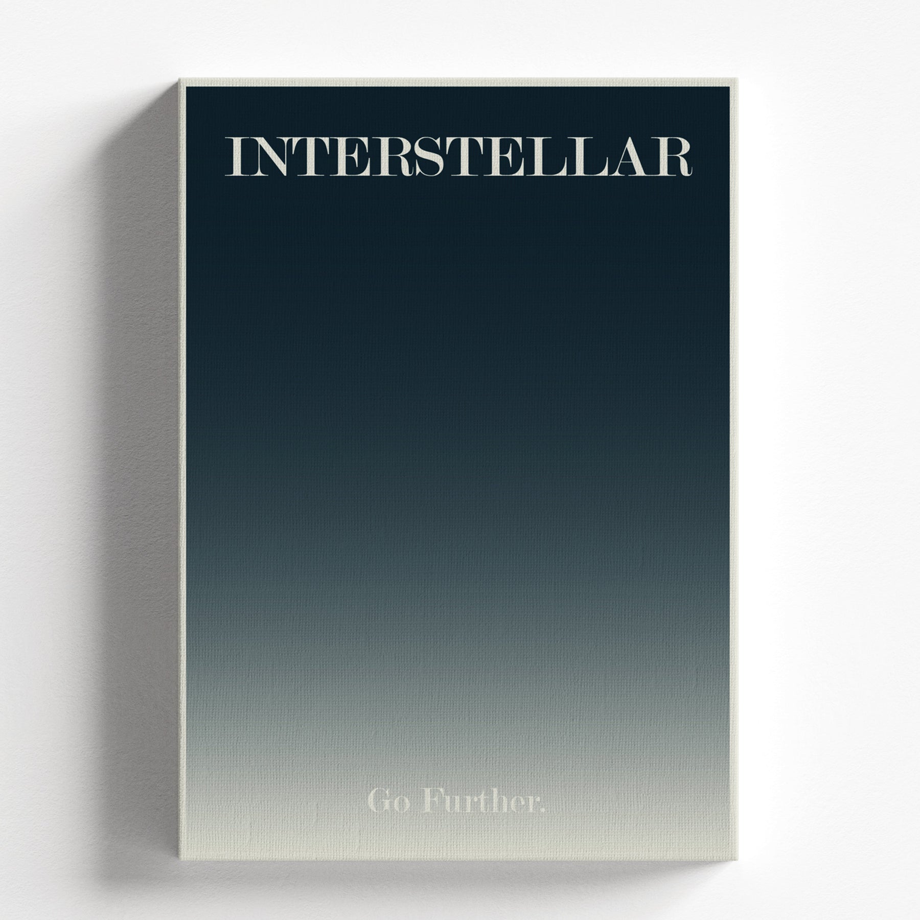Interstellar Minimal Typography Space Poster