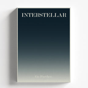 Interstellar Minimal Typography Space Poster