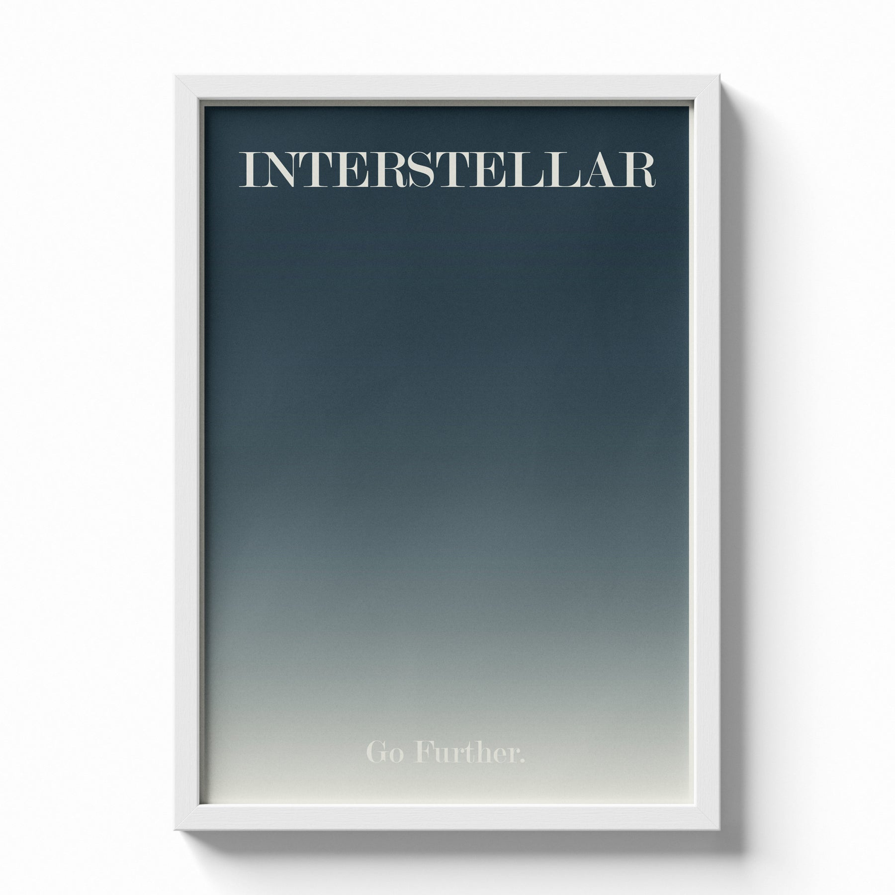 Interstellar Minimal Typography Space Poster