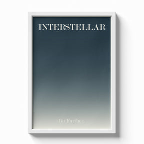 Interstellar Minimal Typography Space Poster