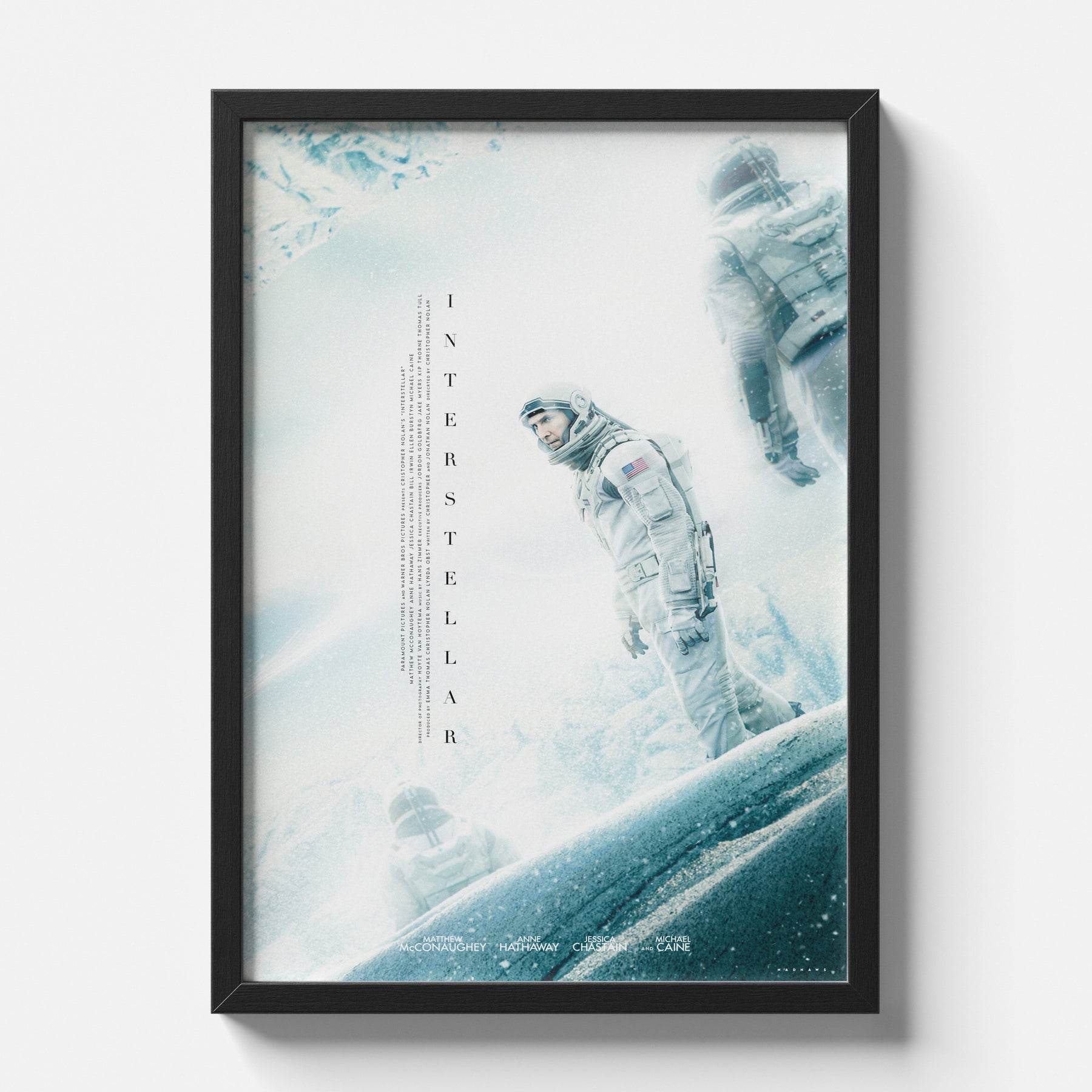 Interstellar Ice Planet Astronaut Poster