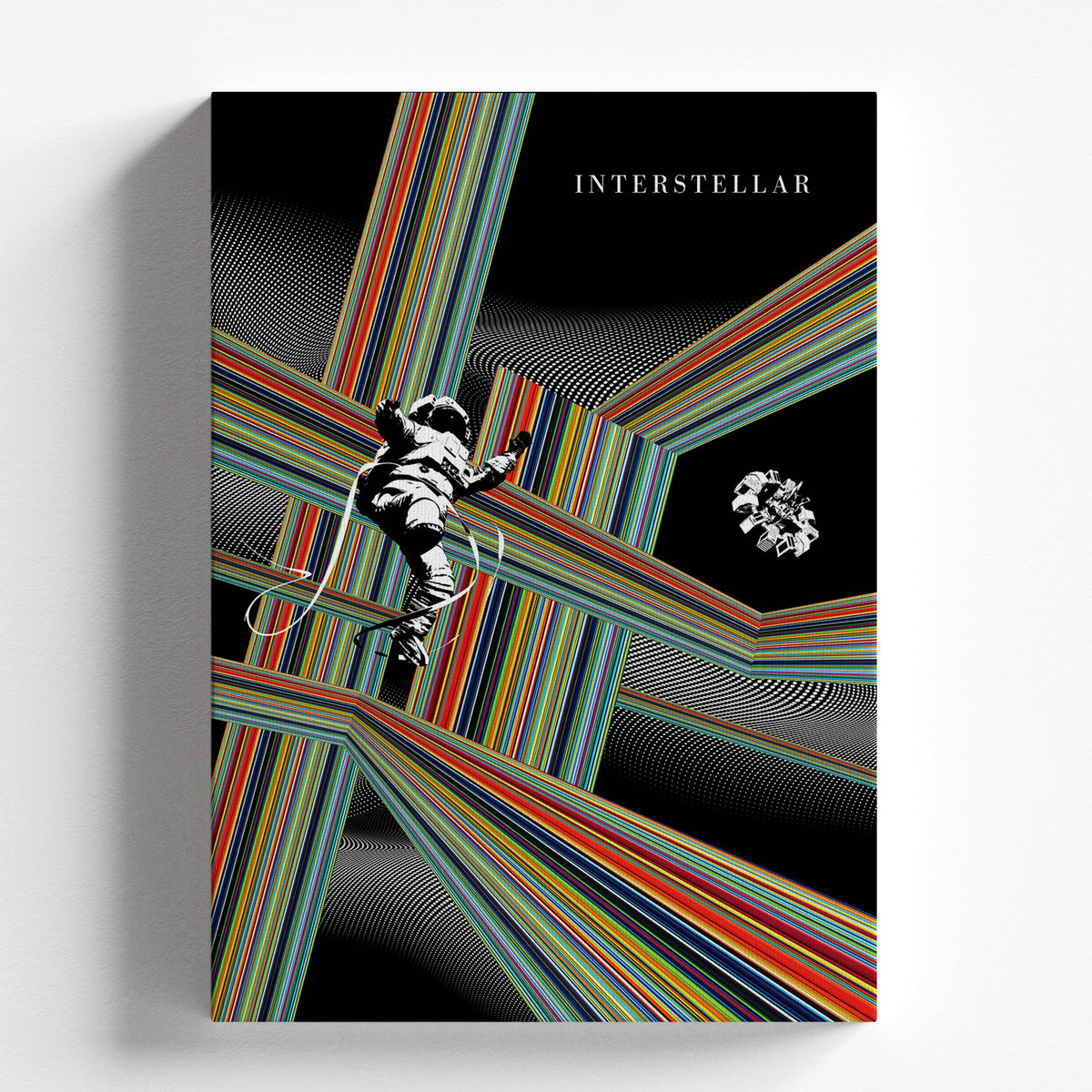 Interstellar Space-Time Grid Astronaut Poster