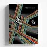Interstellar Space-Time Grid Astronaut Poster