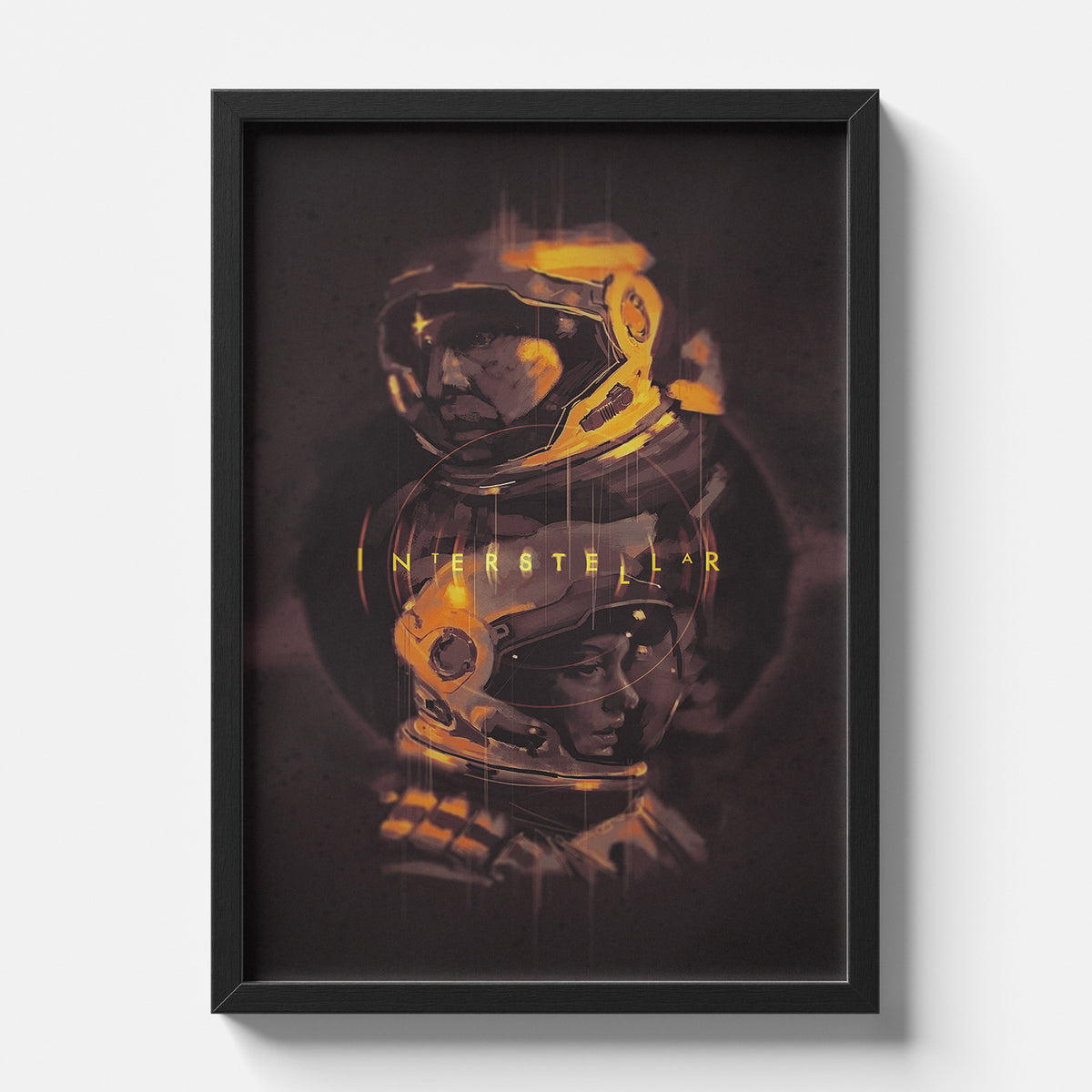 Interstellar Dual Astronaut Portrait Poster