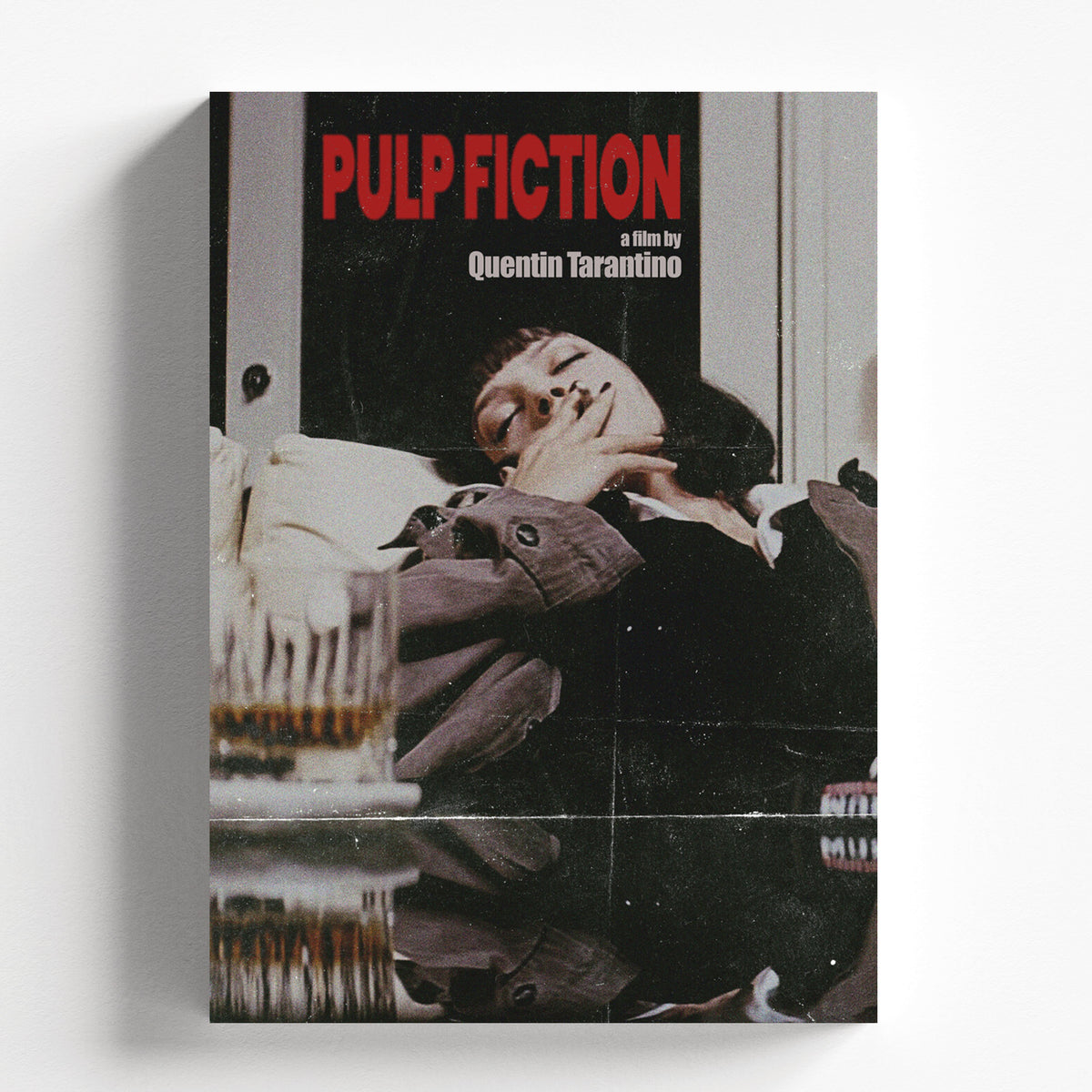 Pulp Fiction Retro Minimal Movie Poster Vintage Wall Art