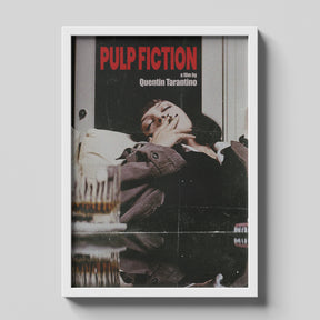 Pulp Fiction Retro Minimal Movie Poster Vintage Wall Art