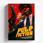Pulp Fiction Duo Characters Movie Poster Cinematic Wall Art