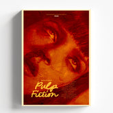 Pulp Fiction Red Closeup Cinematic Movie Poster Wall Art