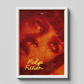 Pulp Fiction Red Closeup Cinematic Movie Poster Wall Art