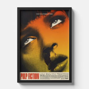 Pulp Fiction Iconic Closeup Cinematic Movie Poster Wall Art