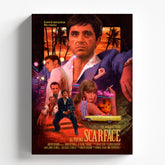 Scarface Movie Poster Vintage Collage Cinematic Wall Art