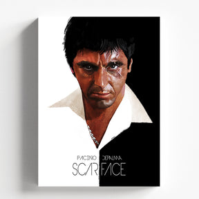 Scarface Tony Montana Minimal Portrait Movie Poster Wall Art