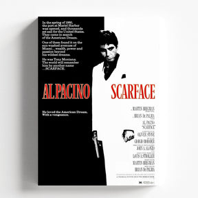 Scarface Al Pacino Minimal Black White Classic Poster