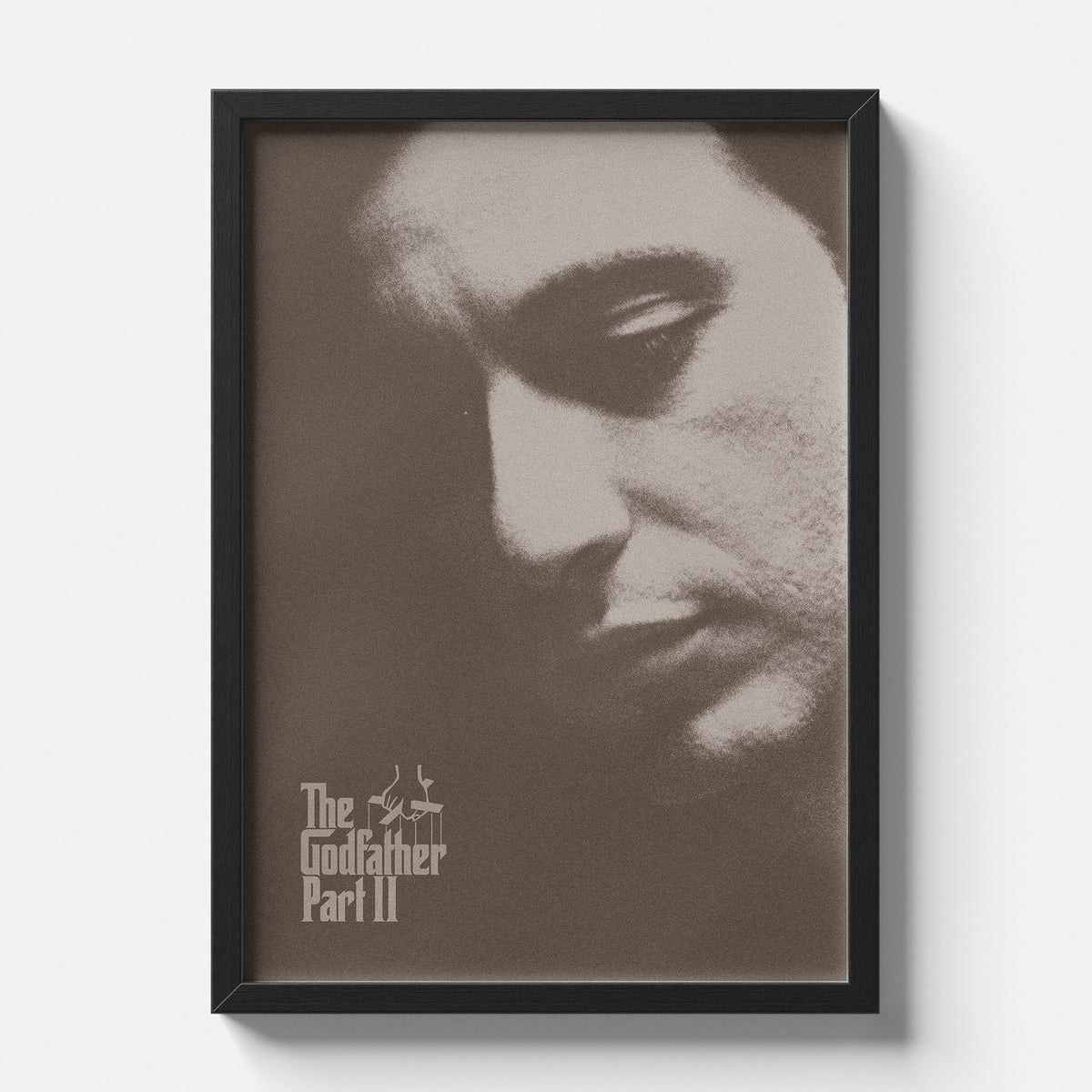 The Godfather Part II Vintage Sepia Minimalist Movie Poster