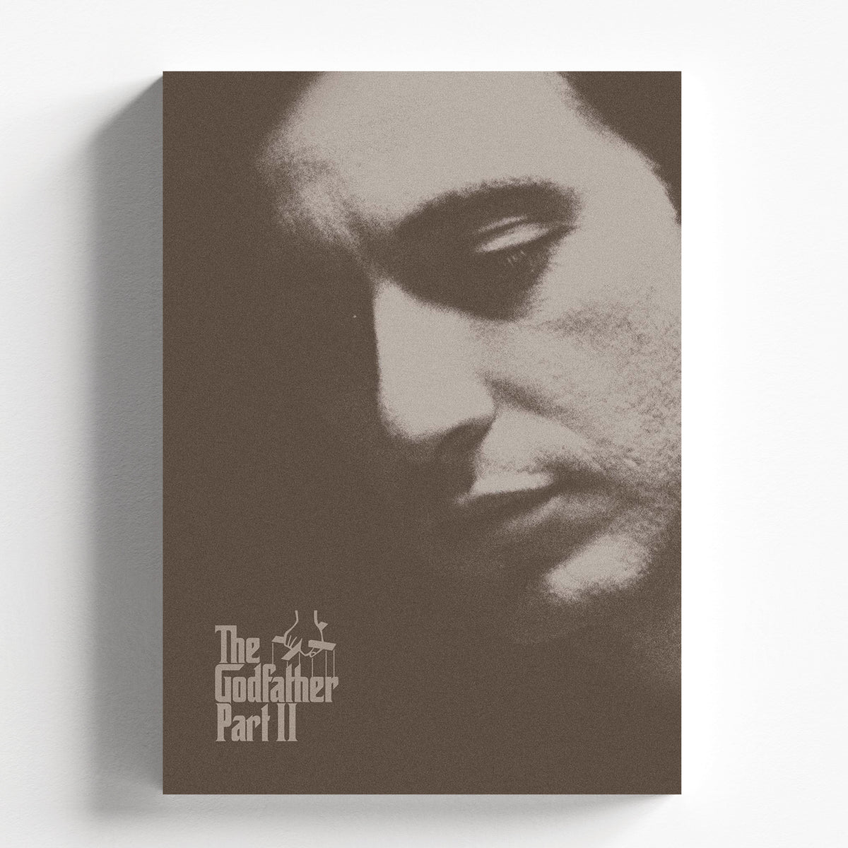 The Godfather Part II Vintage Sepia Minimalist Movie Poster
