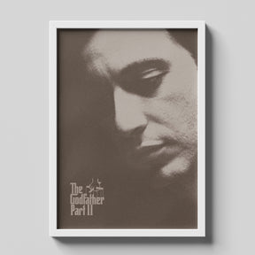 The Godfather Part II Vintage Sepia Minimalist Movie Poster