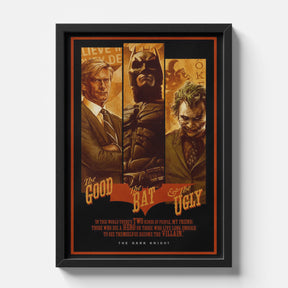 The Dark Knight Joker Batman Gotham Trio Wall Poster