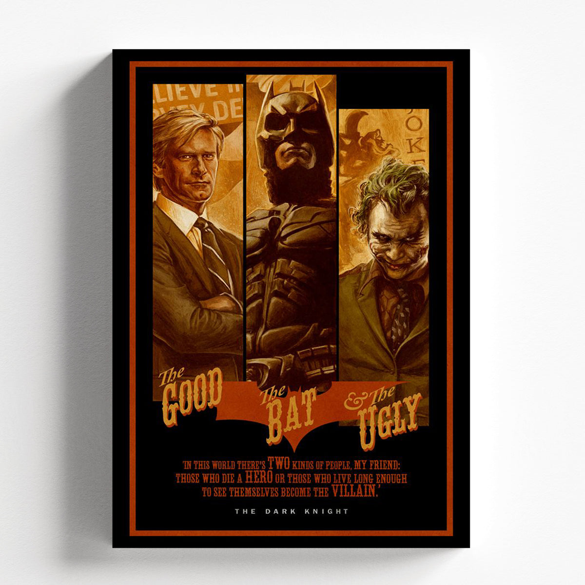 The Dark Knight Joker Batman Gotham Trio Wall Poster
