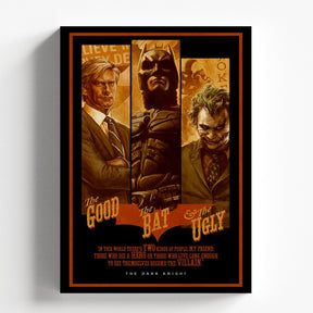 The Dark Knight Joker Batman Gotham Trio Wall Poster