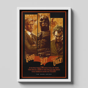 The Dark Knight Joker Batman Gotham Trio Wall Poster