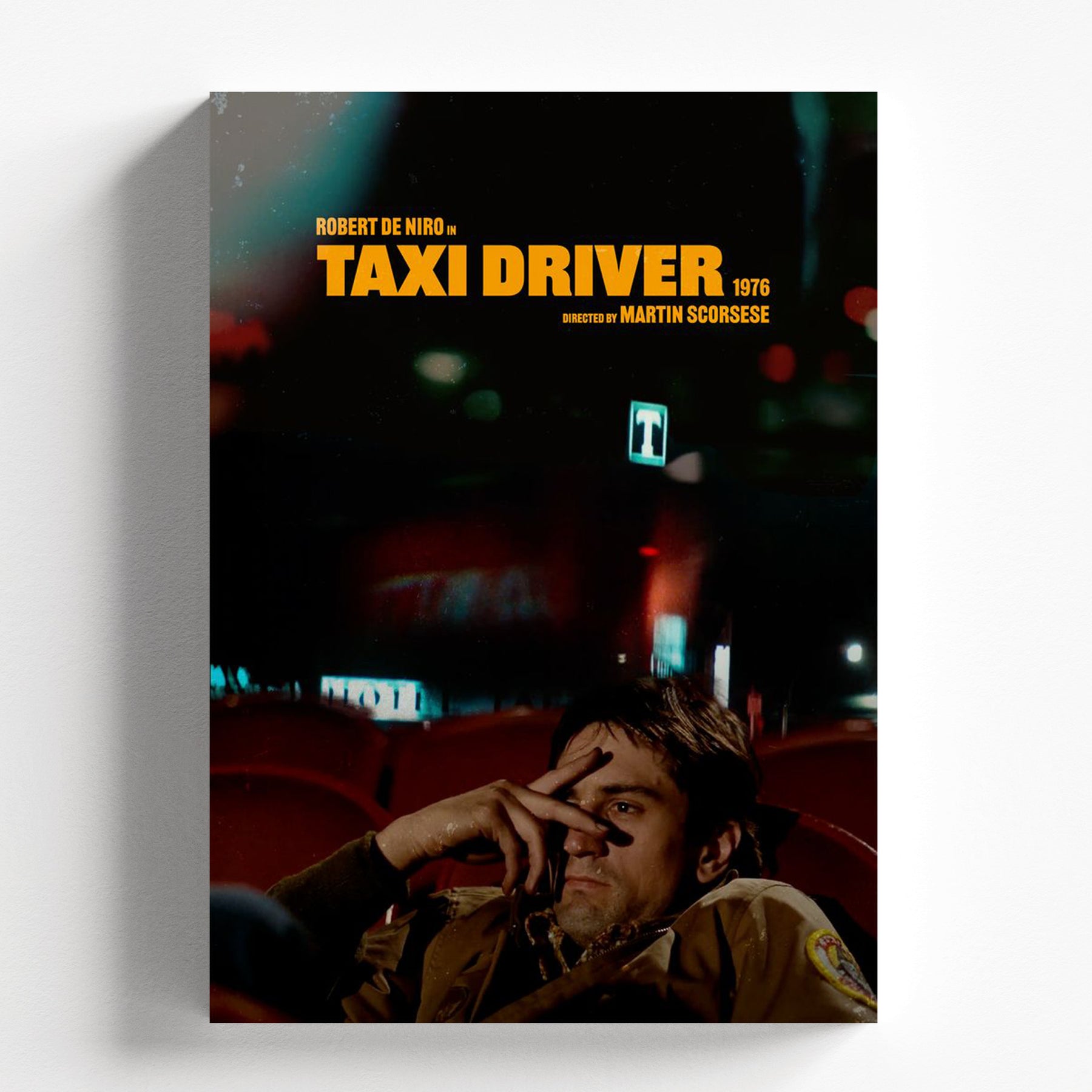 Taxi Driver 1976 Neon Cinema Movie Poster Print