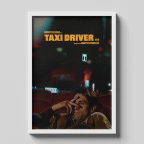 Taxi Driver 1976 Neon Cinema Movie Poster Print
