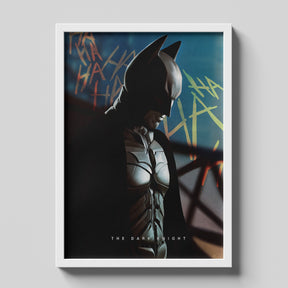 The Dark Knight Batman Joker Graffiti Cinematic Poster