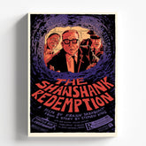 Shawshank Redemption Illustrated Cinematic Movie Poster Art