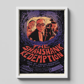 Shawshank Redemption Illustrated Cinematic Movie Poster Art