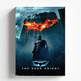 The Dark Knight Batman Burning Logo Movie Poster