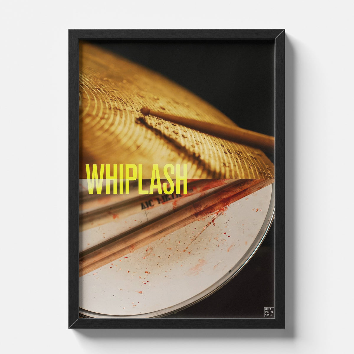 Whiplash Cinematic Drum Close Up Movie Poster