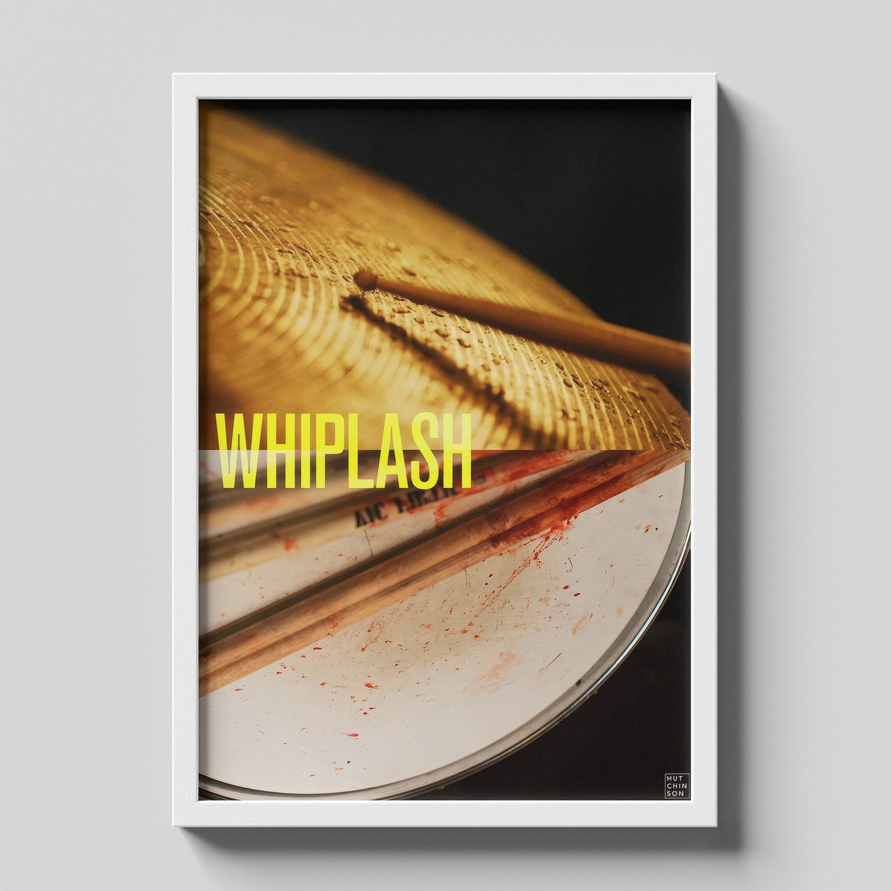 Whiplash Cinematic Drum Close Up Movie Poster