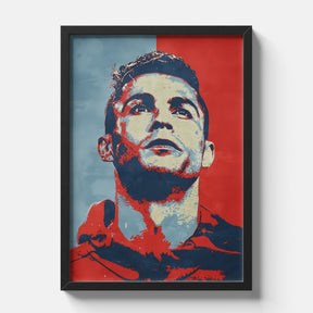 Cristiano Ronaldo Pop Art Portrait Football Poster