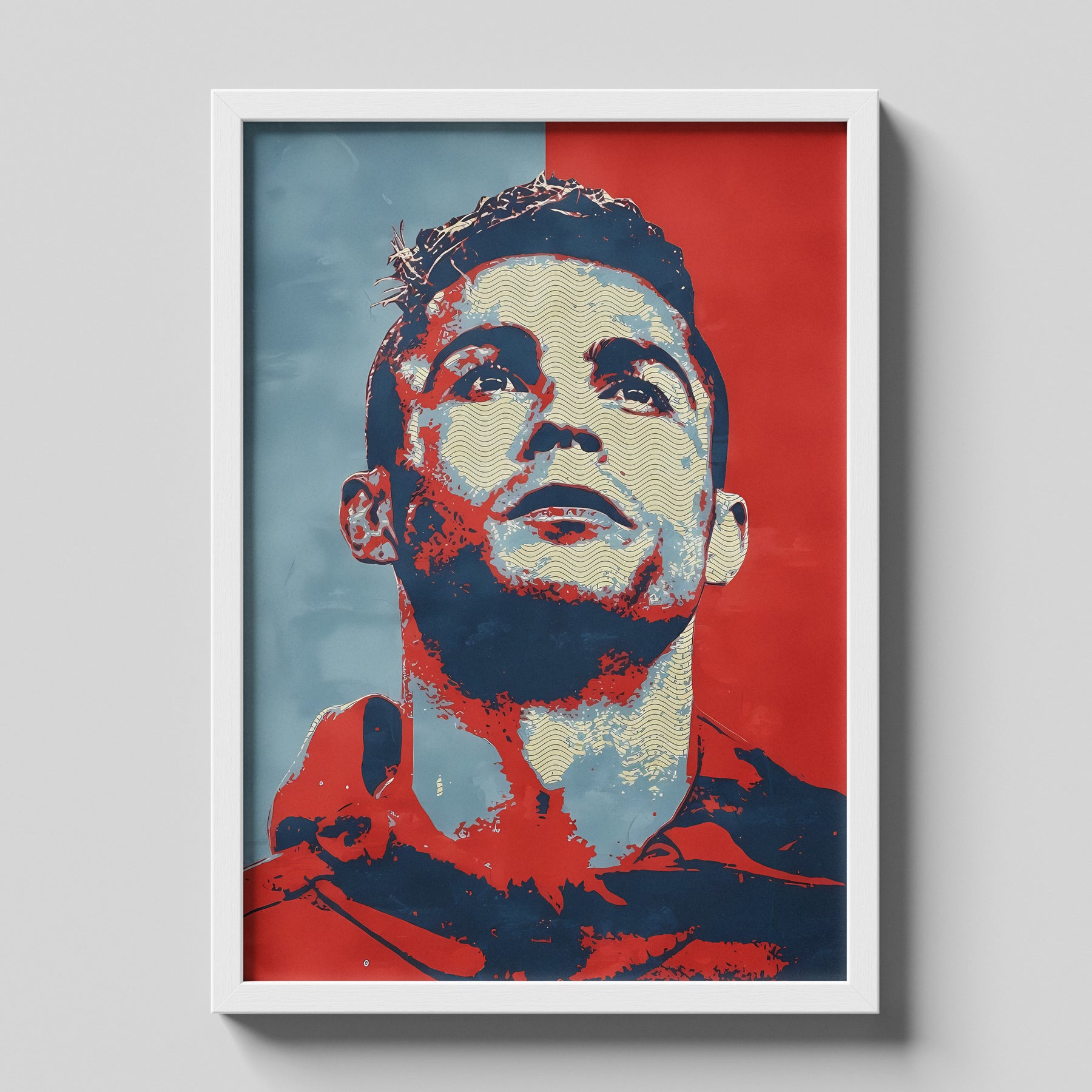 Cristiano Ronaldo Pop Art Portrait Football Poster