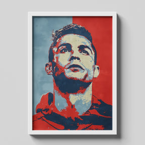 Cristiano Ronaldo Pop Art Portrait Football Poster