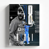 Virat Kohli Century Celebration Cricket Poster Artwork