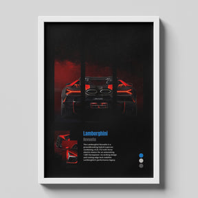 Lamborghini Revuelto Hybrid Supercar Poster | Modern V12 Hypercar Wall Art