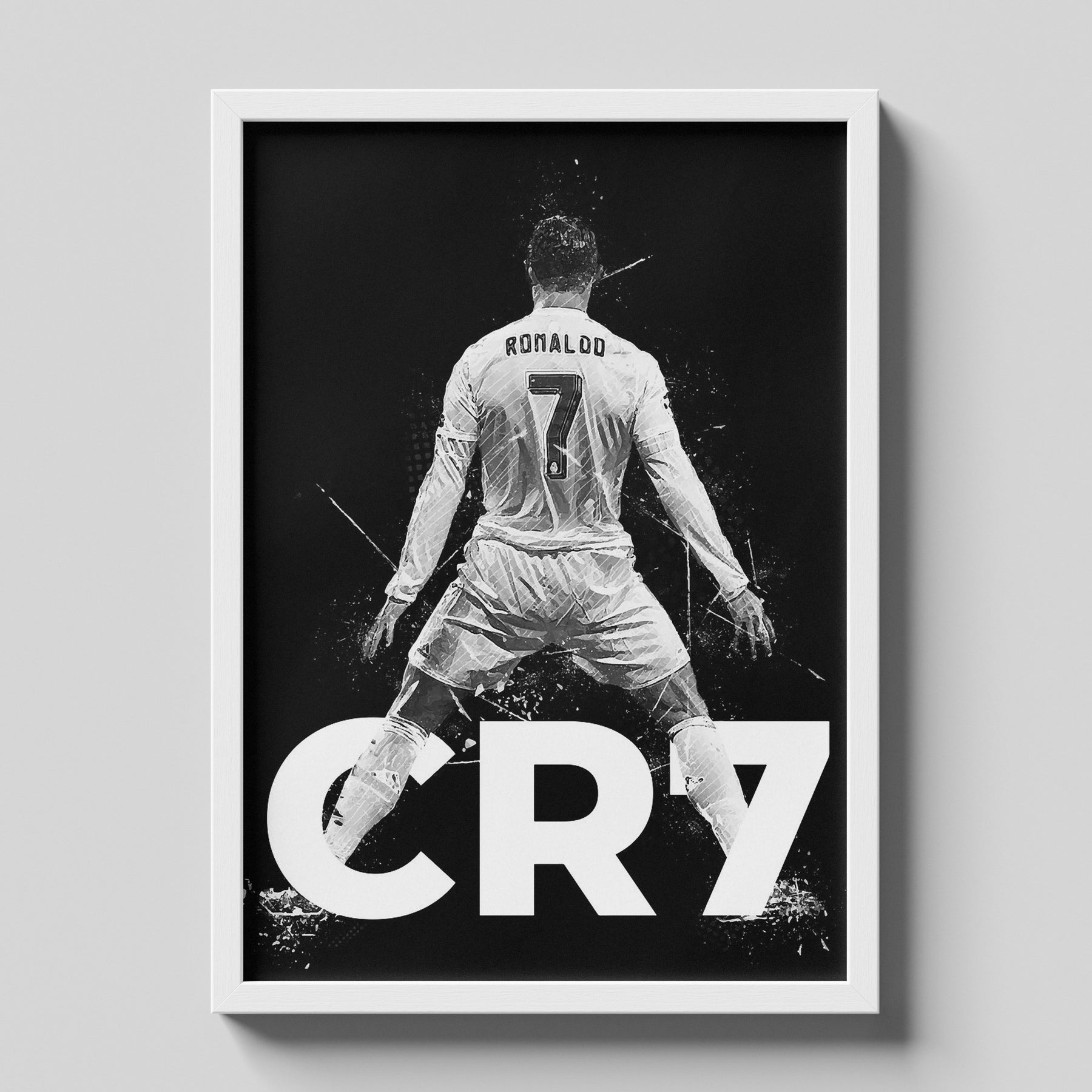 Cristiano Ronaldo CR7 Poster | Football Wall Art for Ronaldo Fans