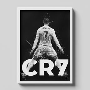Cristiano Ronaldo CR7 Poster | Football Wall Art for Ronaldo Fans