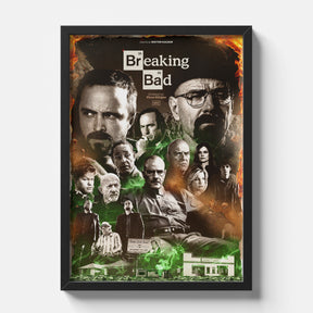 Breaking Bad Complete Cast Collage Poster