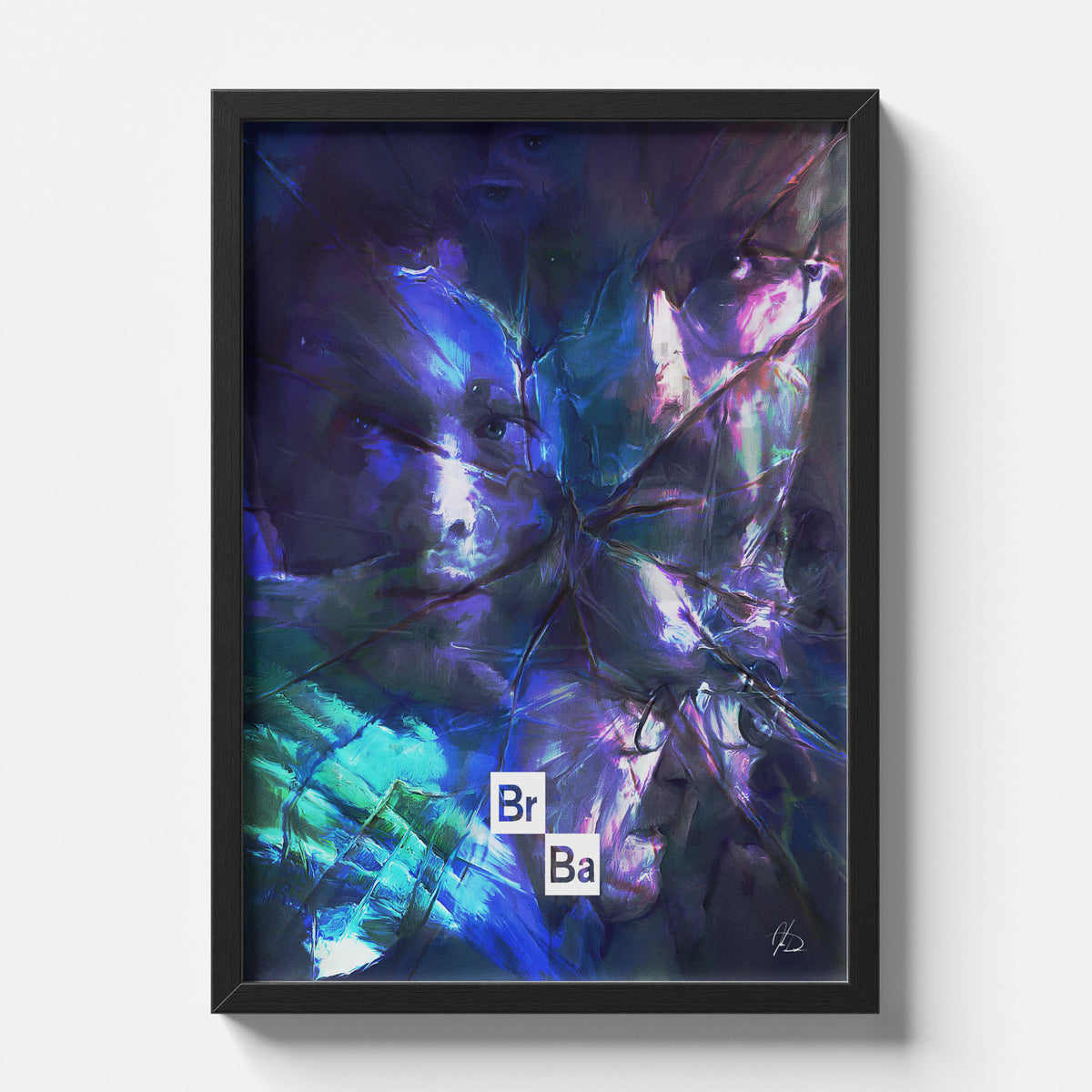 Breaking Bad Abstract Heisenberg Art Poster