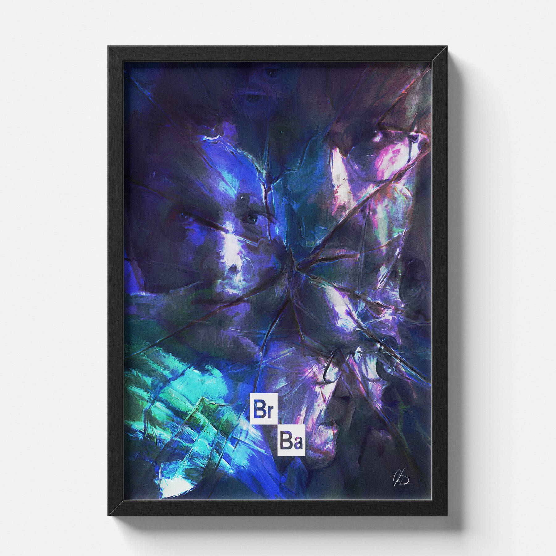 Breaking Bad Abstract Heisenberg Art Poster