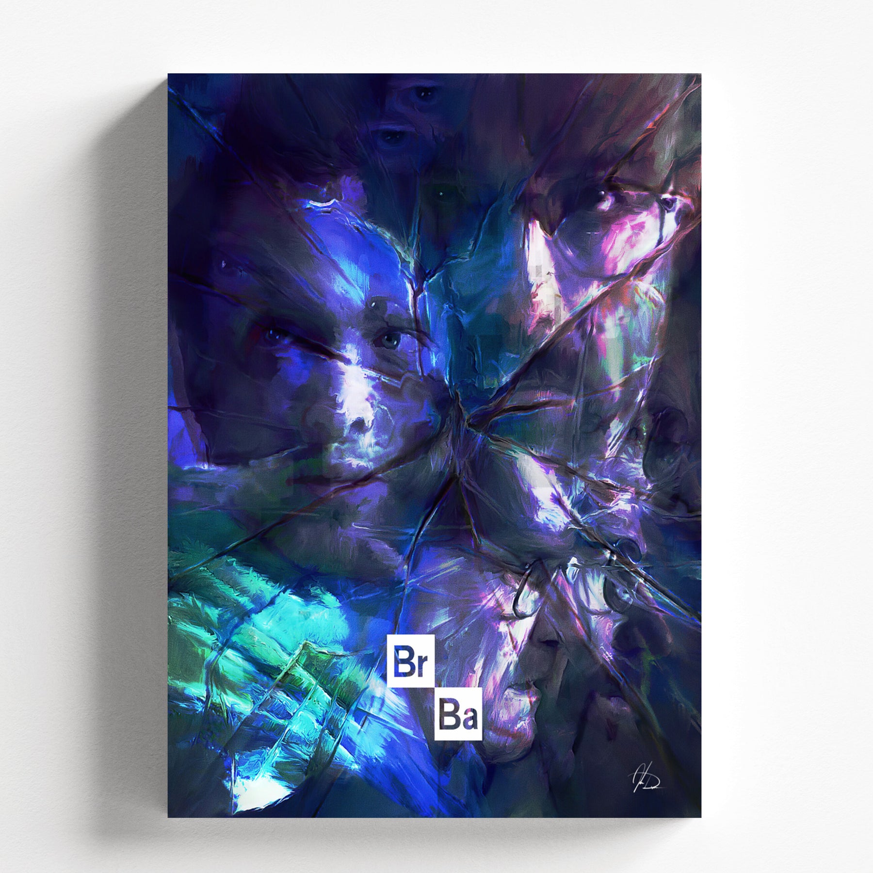 Breaking Bad Abstract Heisenberg Art Poster