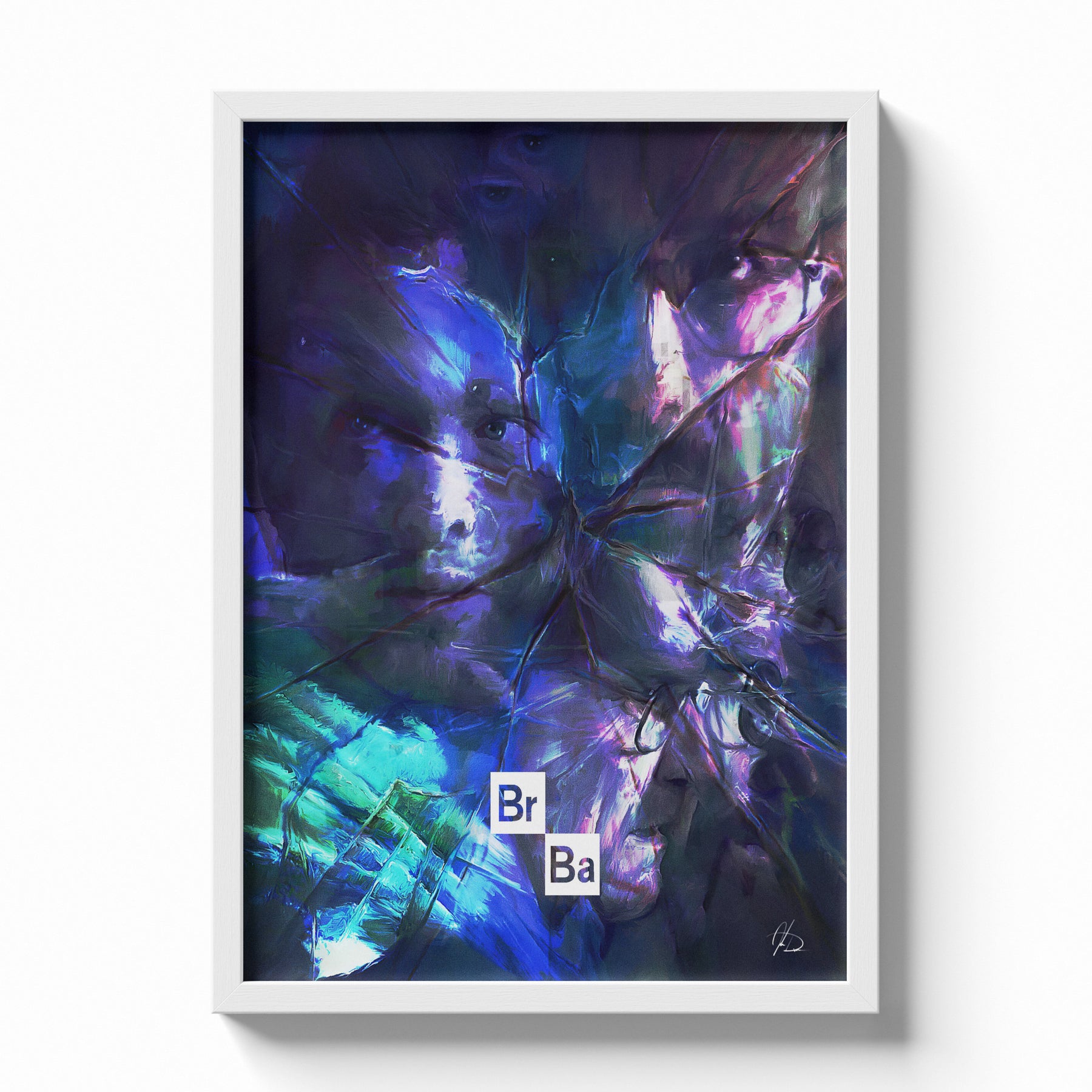 Breaking Bad Abstract Heisenberg Art Poster
