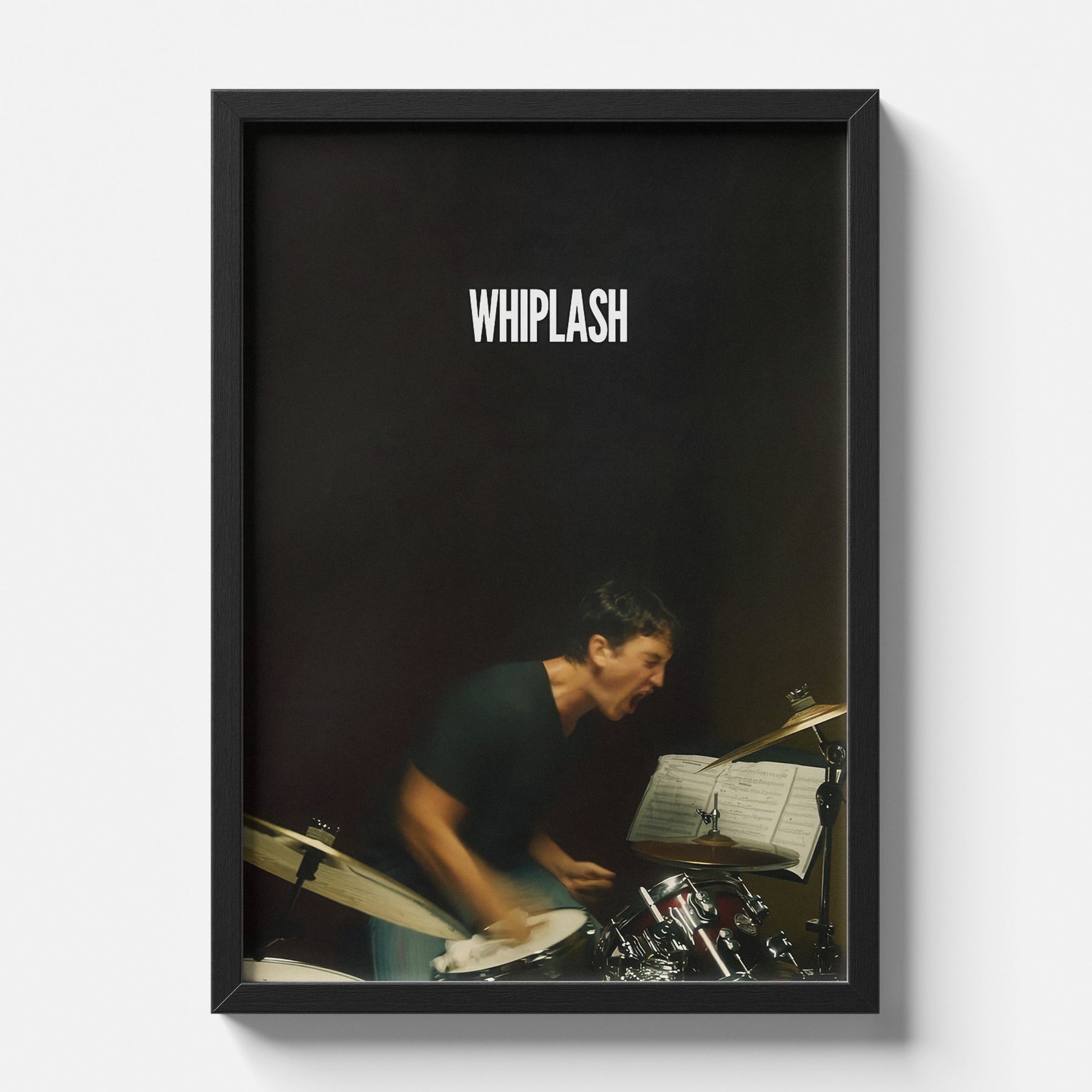 Whiplash Intense Drummer Cinematic Minimalist Movie Poster