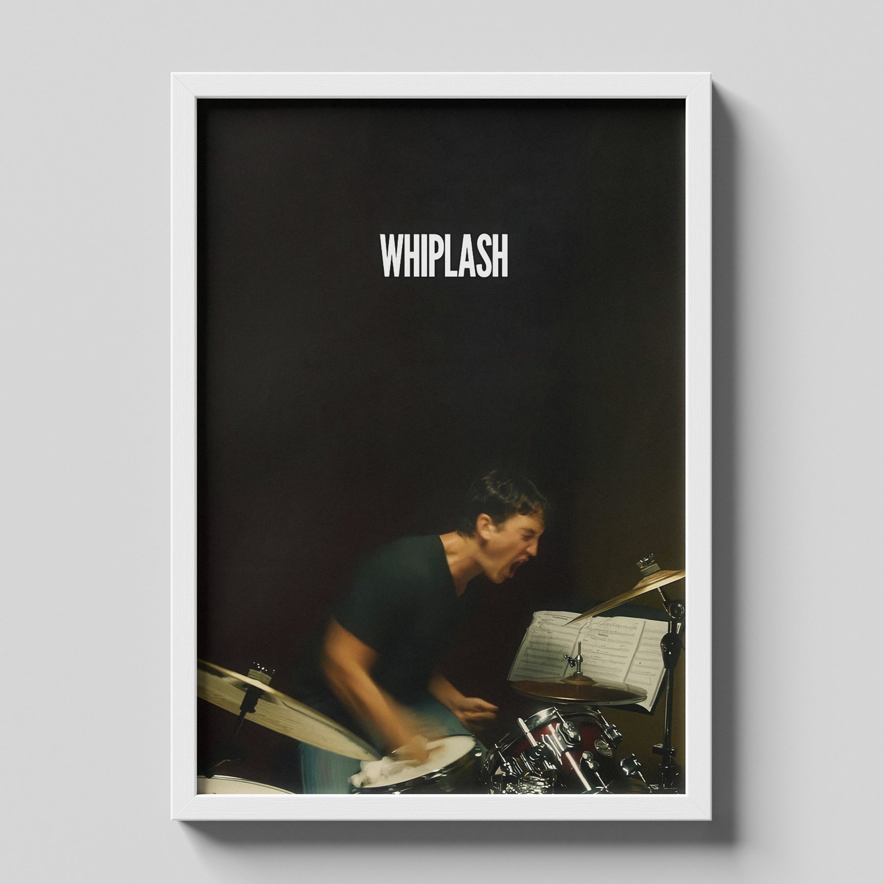 Whiplash Intense Drummer Cinematic Minimalist Movie Poster